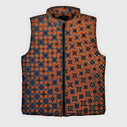 Мужской жилет Узорчатый градиент рыже-синий