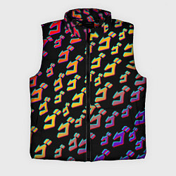 Мужской жилет JoJo bizarre adventure - glitch, цвет: 3D-черный