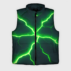 Мужской жилет Зеленый неон из плит, цвет: 3D-черный