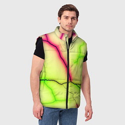 Мужской жилет Multicolored lightning, цвет: 3D-черный — фото 2