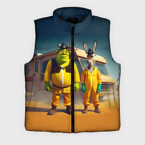 Мужской жилет Шрек и Данки пустились во все тяжкие / 3D-Черный – фото 1