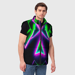 Мужской жилет Multicolored colorful color, цвет: 3D-черный — фото 2