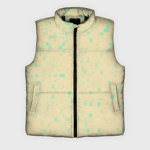 Мужской жилет Color beige turquoise / 3D-Черный – фото 1