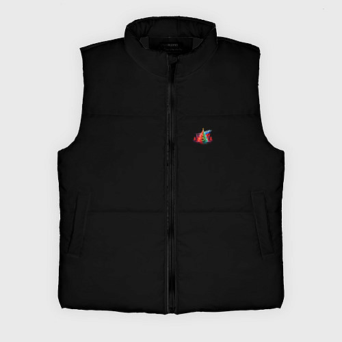 Мужской жилет Ёлочные чудеса / 3D-Черный – фото 1