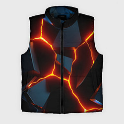 Мужской жилет Трещины неоновые
