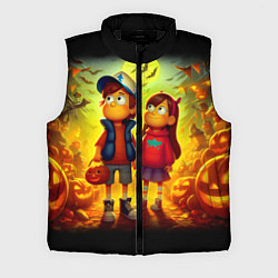 Мужской жилет Dipper and Mabel - halloween night fantasy