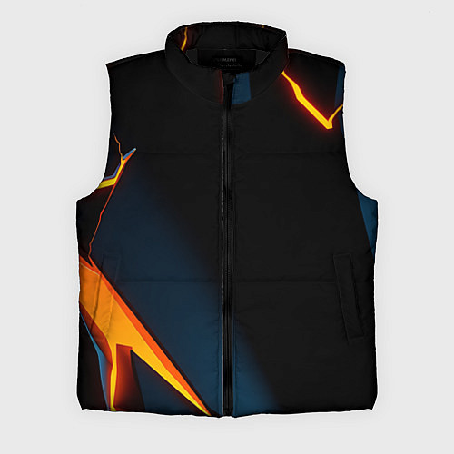 Мужской жилет Glow orange neon / 3D-Черный – фото 1