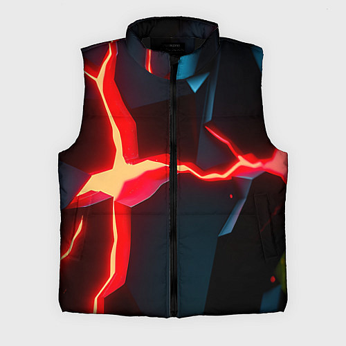 Мужской жилет Neon orange / 3D-Черный – фото 1