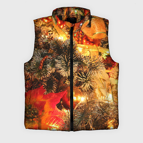Мужской жилет Атмосфера Рождества / 3D-Черный – фото 1