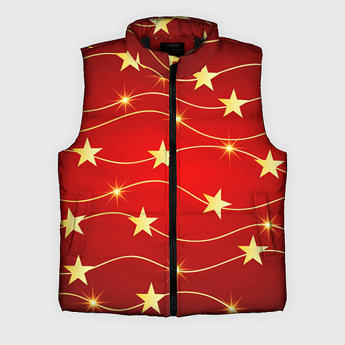 Мужской жилет Звёздная гирлянда / 3D-Черный – фото 1