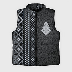 Мужской жилет Славянский орнамент с оберегом макошь