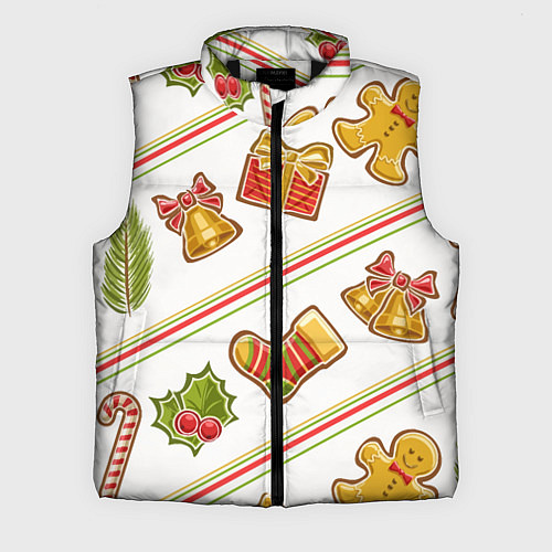 Мужской жилет Рождественский дух / 3D-Черный – фото 1