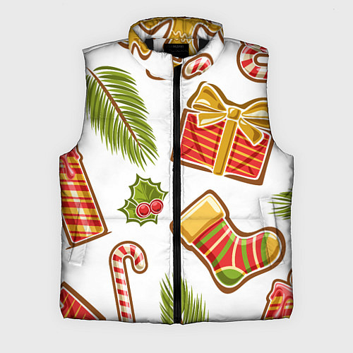 Мужской жилет Рождественский вайб / 3D-Черный – фото 1