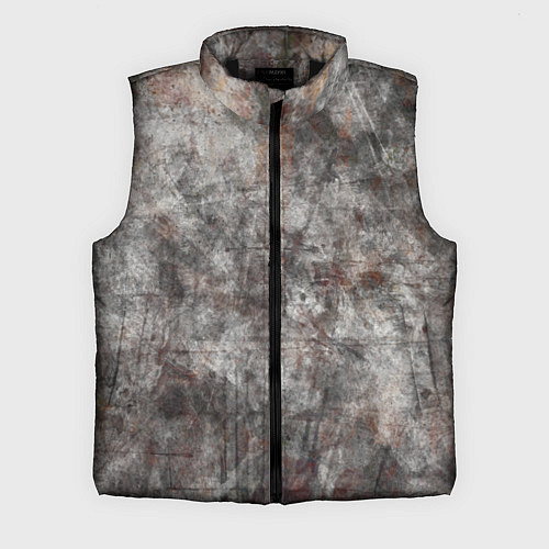 Мужской жилет Абстракция - gray stone / 3D-Черный – фото 1