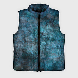 Мужской жилет Абстракция - dark blue, цвет: 3D-черный
