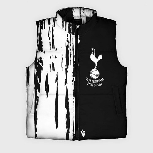 Мужской жилет Tottenham Hotspur белые краски / 3D-Черный – фото 1