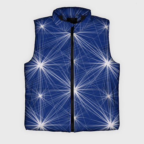 Мужской жилет Звезды на синем фоне / 3D-Черный – фото 1