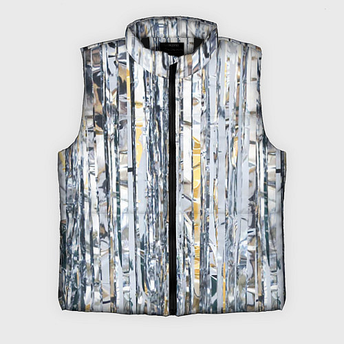 Мужской жилет Новогодний дождик / 3D-Черный – фото 1