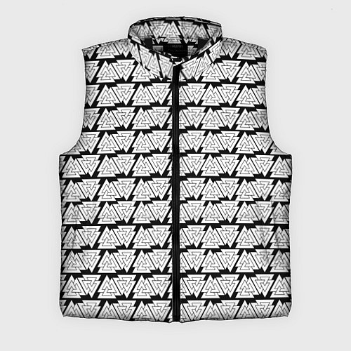 Мужской жилет Символы валькнут как защитная кольчуга / 3D-Черный – фото 1