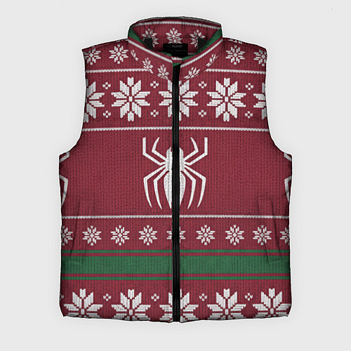 Мужской жилет Рождественский свитер Человека паука / 3D-Черный – фото 1