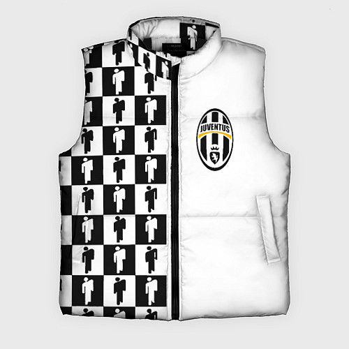 Мужской жилет Ювентус паттерн люди / 3D-Черный – фото 1