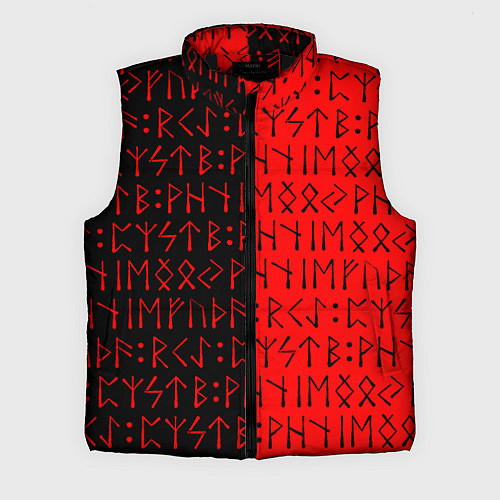 Мужской жилет Знаки рун / 3D-Черный – фото 1