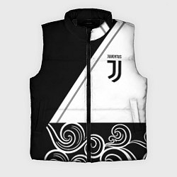 Мужской жилет Ювентус геометрия полосы текстура, цвет: 3D-черный