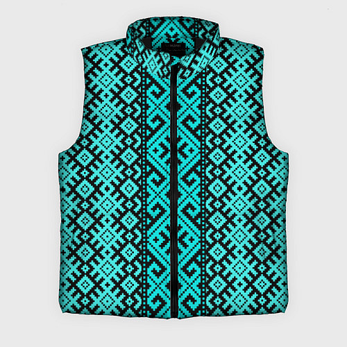 Мужской жилет Орнамент славянский / 3D-Черный – фото 1