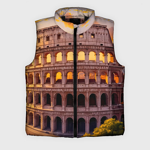 Мужской жилет Колизей в лучах заката / 3D-Черный – фото 1