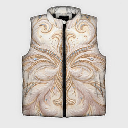 Мужской жилет Перламутровый орнамент с перьями