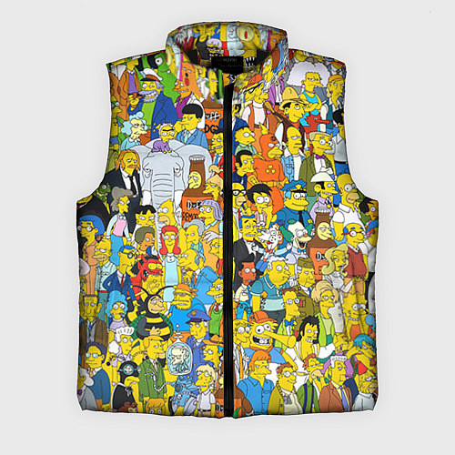 Мужской жилет Simpsons Stories / 3D-Черный – фото 1