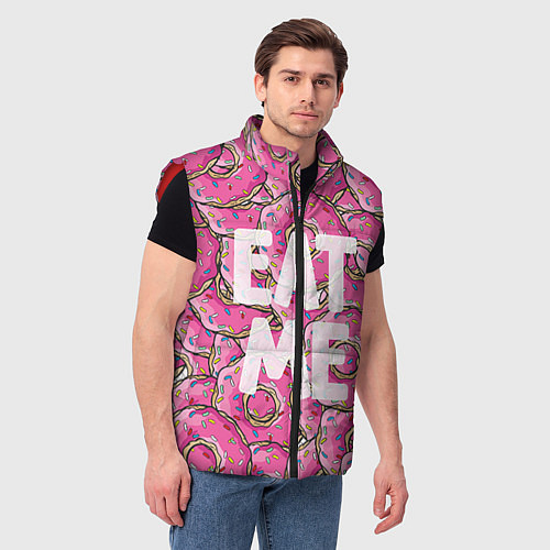 Мужской жилет Eat me, Homer / 3D-Красный – фото 3