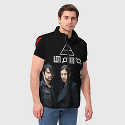 Мужской жилет 30 seconds to mars, цвет: 3D-красный — фото 2