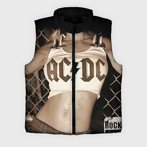 Мужской жилет AC/DC Girl / 3D-Черный – фото 1