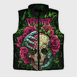 Мужской жилет BFMV: Roses Skull, цвет: 3D-черный