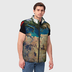 Мужской жилет Земля, цвет: 3D-красный — фото 2
