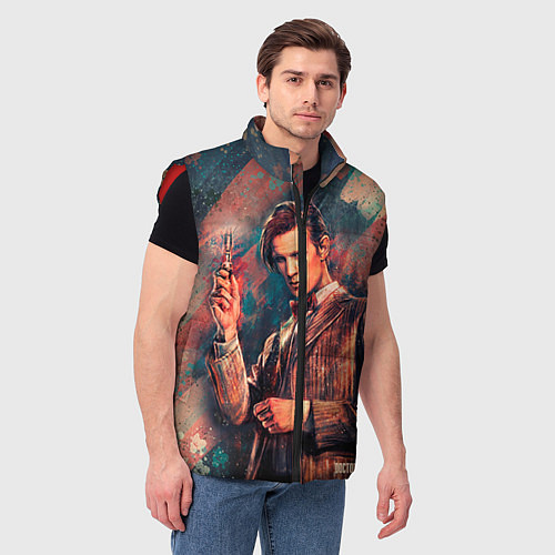 Мужской жилет Доктор кто / 3D-Красный – фото 3