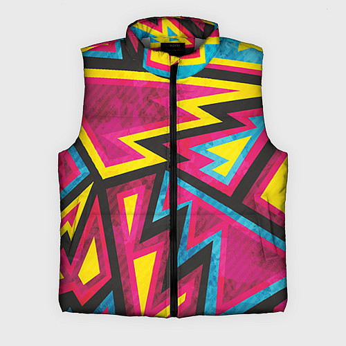Мужской жилет Геометрия / 3D-Светло-серый – фото 1