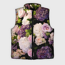 Мужской жилет Весенние цветы, цвет: 3D-черный