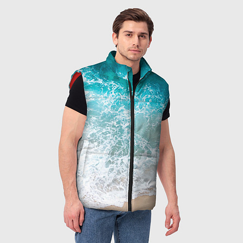 Мужской жилет Берег / 3D-Красный – фото 3