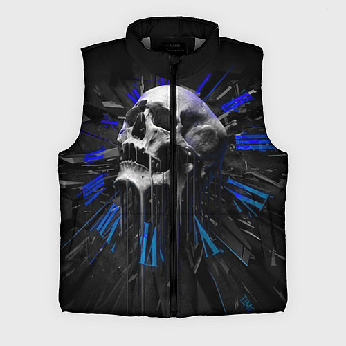 Мужской жилет Череп / 3D-Светло-серый – фото 1