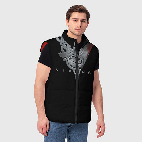 Мужской жилет Vikings Emblem / 3D-Красный – фото 3