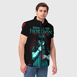 Мужской жилет BMTH: Zombie Girl, цвет: 3D-красный — фото 2