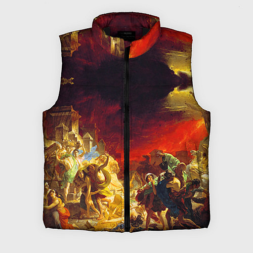 Мужской жилет Брюллов Последний день Помпеи / 3D-Черный – фото 1