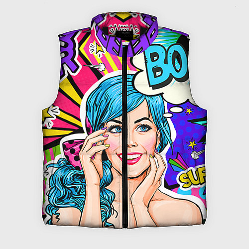 Мужской жилет Pop art / 3D-Черный – фото 1