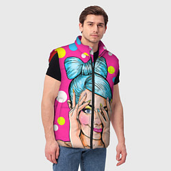 Мужской жилет POP ART, цвет: 3D-красный — фото 2
