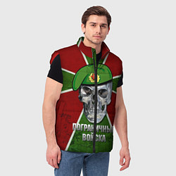Мужской жилет Череп: Пограничные войска, цвет: 3D-красный — фото 2