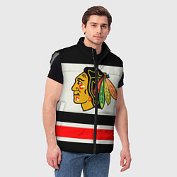 Мужской жилет Chicago Blackhawks, цвет: 3D-светло-серый — фото 2
