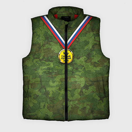 Мужской жилет Самый лучший дед / 3D-Красный – фото 1