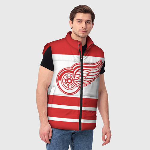 Мужской жилет Detroit Red Wings / 3D-Красный – фото 3